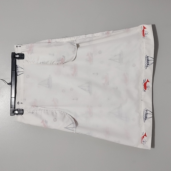 Vintage The Vested Gentress Nautical Skirt Whales, Anchors & Sailboat Size 14 - Picture 8 of 9